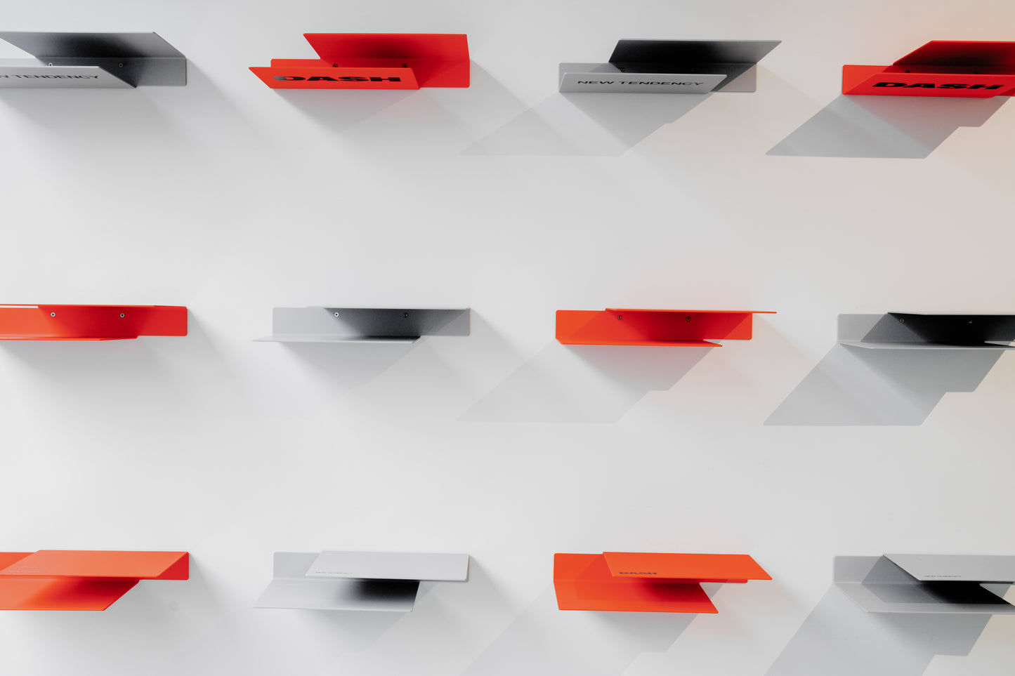 Möbel Book x Custom Float Shelf - New Tendency x DASH (Luminous Orange DASH)