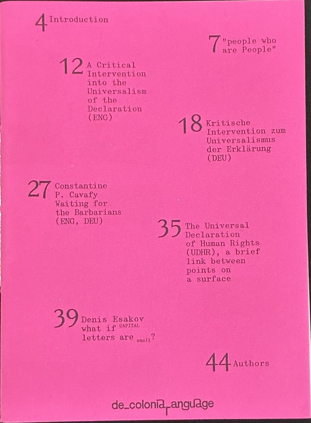 Universal Declaration of "HUMAN" Rights – de_colonial_language