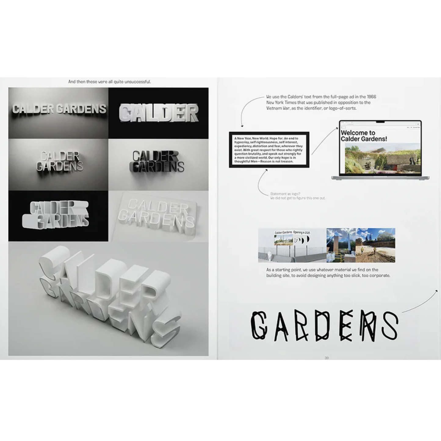 Finding an Identity for Calder Gardens