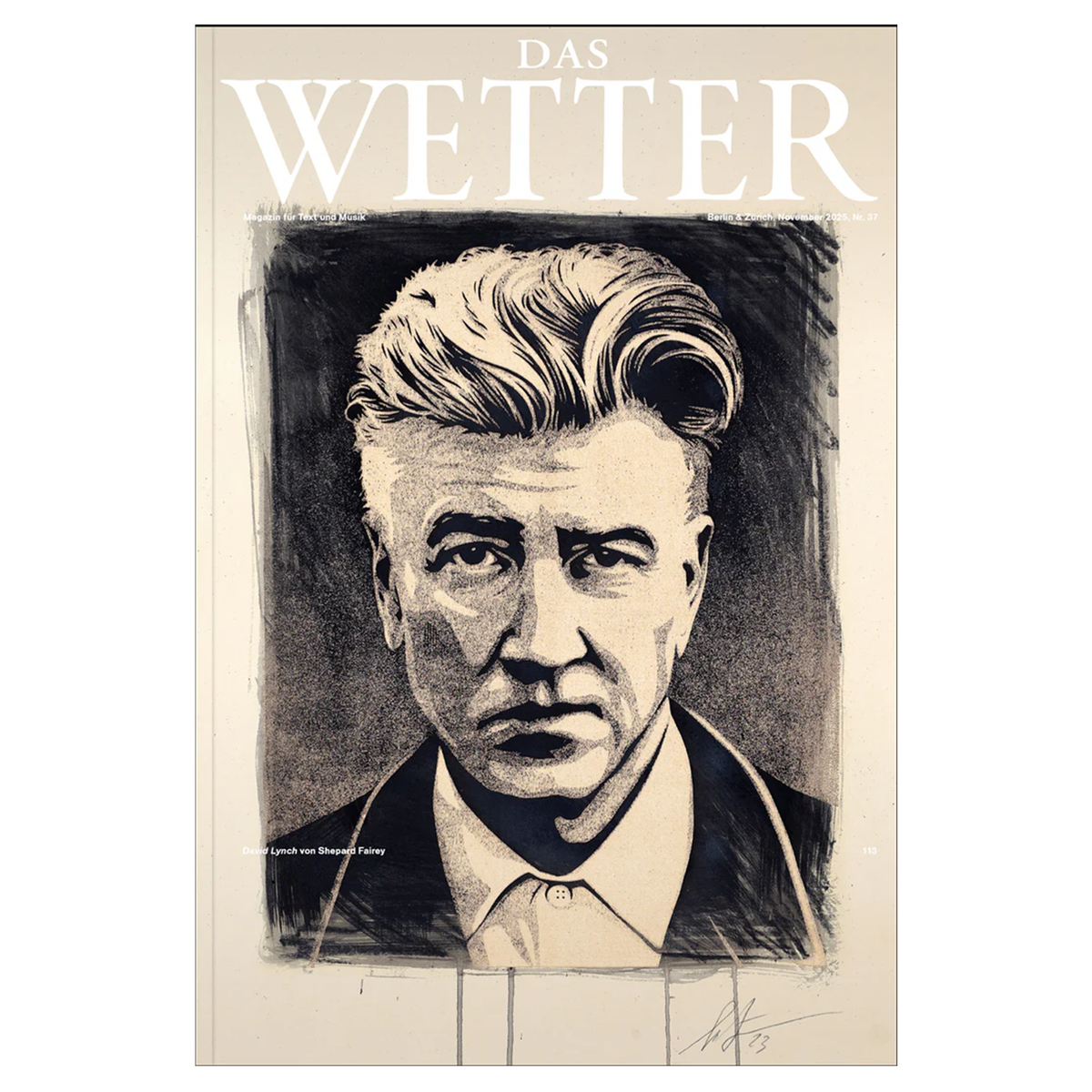 Das Wetter #37 cover with David Lynch
