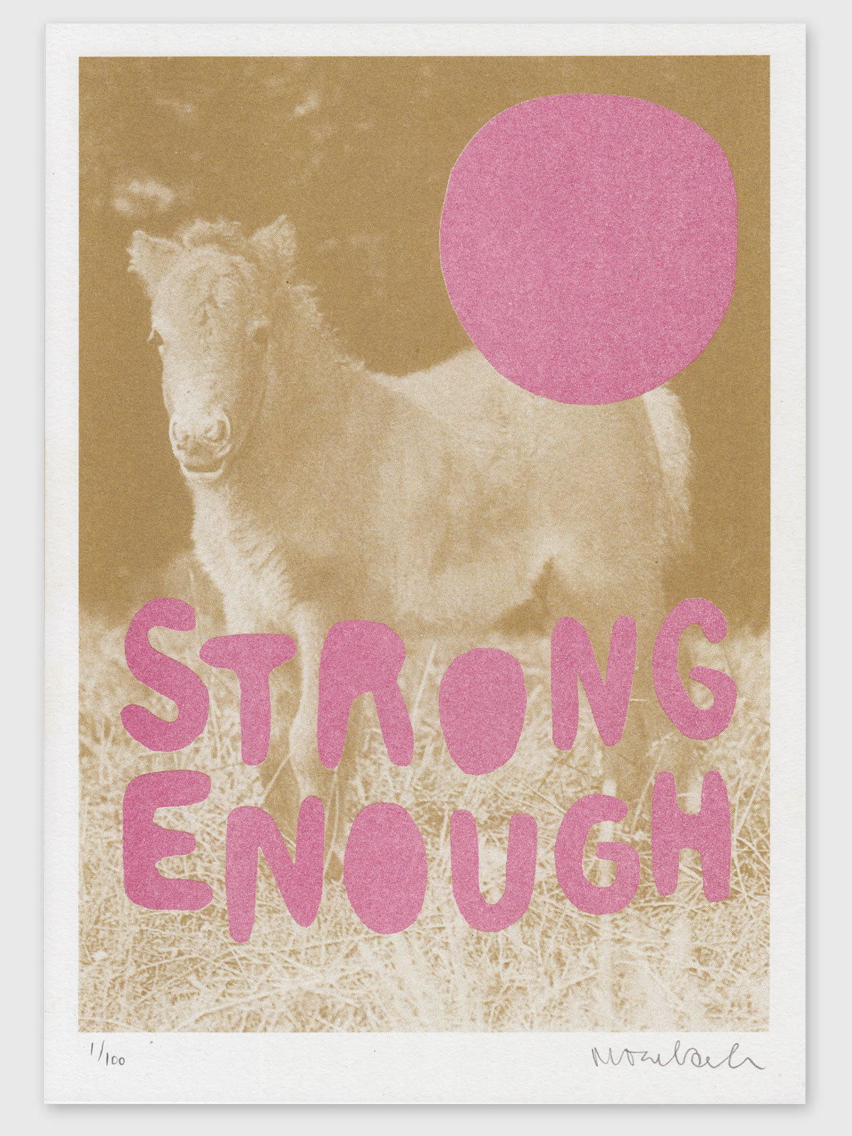 Strong enough (Riso Print, A4) – Stef Mosebach