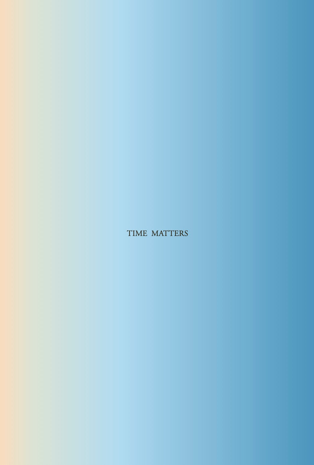 Time Matters – Urszula Kozminska, Nacho Ruiz Allen (eds.)