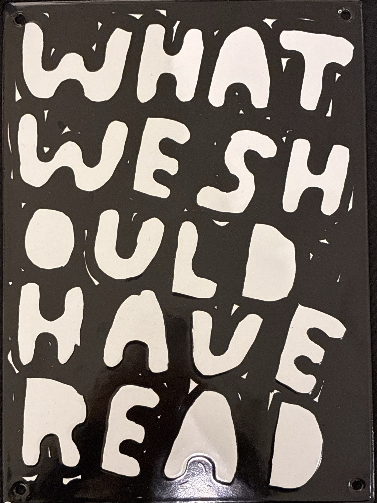 What We Should Have Read – Stefan Marx, enamel edition