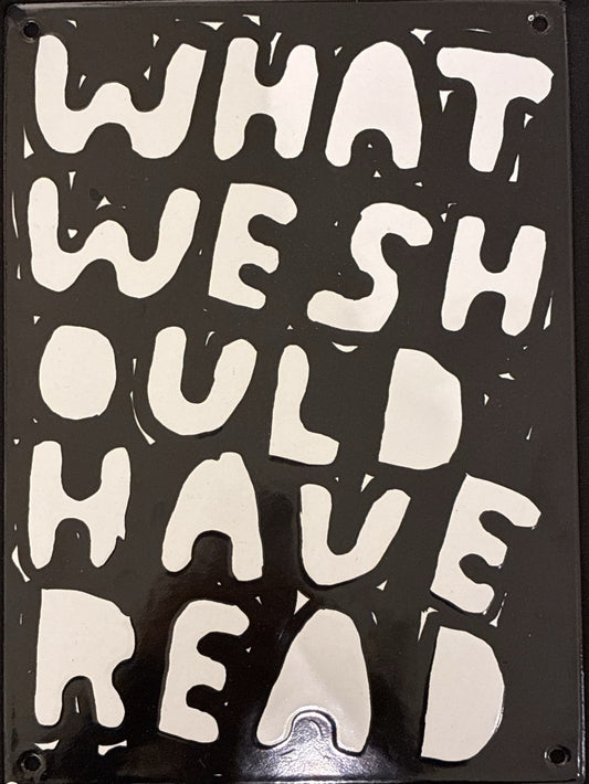 What We Should Have Read – Stefan Marx, enamel edition